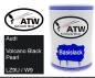 Preview: Audi, Volcano Black Pearl, LZ9U / W9: 500ml Lackdose, von ATW Autoteile West.